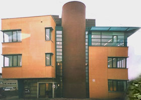 4 kantoorpaviljoens in het Erasmuspark te Rotterdam.